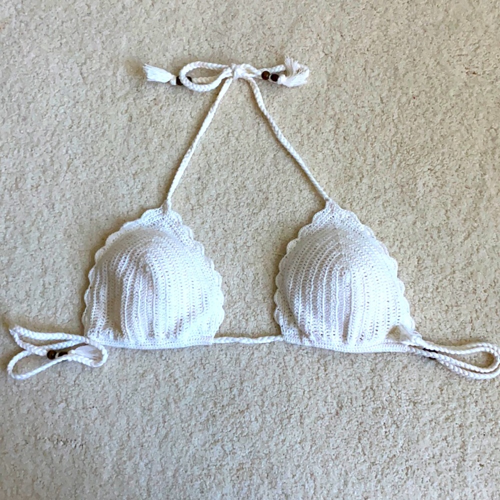 Cute White Bikini Top